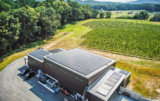 Rooftop Solar at Hark Vineyards in Earlysville, VA.