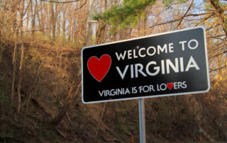 Welcome to Virginia sign