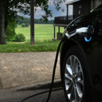 Electric vehicle charging at a state park. Photo by Daniel White, The Nature Conservancy